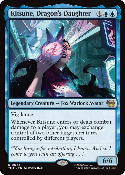Kitsune Dragons Daughter (TMT) #41 Rare (Lightly Played) Teenage Mutant Ninja Turtles Magic: The Gathering: 2026