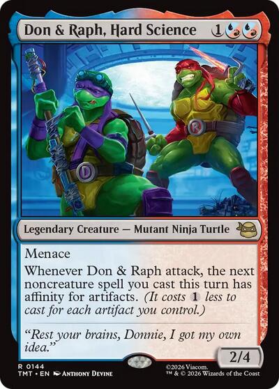 Don and Raph Hard Science (TMT) #144 Rare (Near Mint) Teenage Mutant Ninja Turtles Magic: The Gathering: 2026