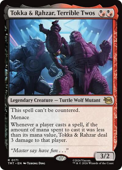 Tokka and Rahzar Terrible Twos (TMT) #171 Rare (Foil Near Mint) Teenage Mutant Ninja Turtles Magic: The Gathering: 2026