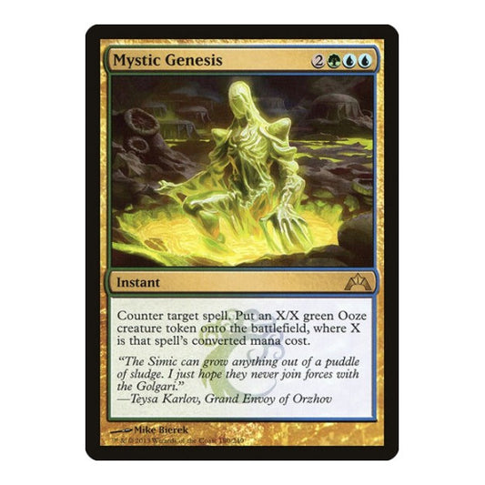Mystic Genesis (GTC) #180 Rare (Lightly Played) Gatecrash Magic: The Gathering: 2013