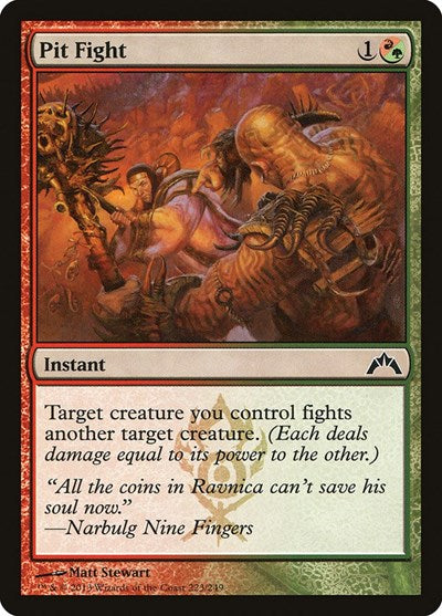 Pit Fight (GTC) #223 Common (Foil Lightly Played) Gatecrash Magic: The Gathering: 2013