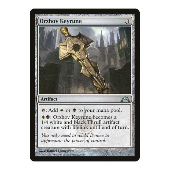 Orzhov Keyrune (GTC) #233 Uncommon (Lightly Played) Gatecrash Magic: The Gathering: 2013