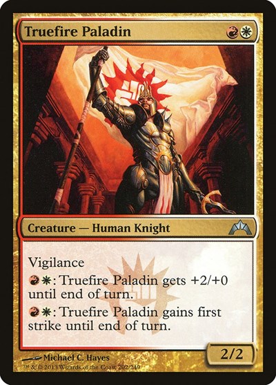 Truefire Paladin (GTC) #202 Uncommon (Lightly Played) Gatecrash Magic: 2013