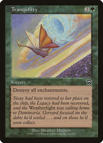 Tranquility (MMQ) #280 Common (Lightly Played) Mercadian Masques Magic: 1999