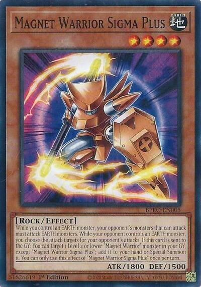 Magnet Warrior Sigma Plus (BPRO) #BPRO-EN005 Common (1st Edition Near Mint) Burst Protocol YuGiOh: 2026