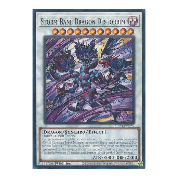 Storm-Bane Dragon Destorbim (BPRO) #BPRO-EN089 Common / Short Print (1st Edition Near Mint) Burst Protocol YuGiOh: 2026