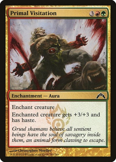 Primal Visitation (GTC) #187 Common (Lightly Played) Gatecrash Magic: The Gathering: 2013