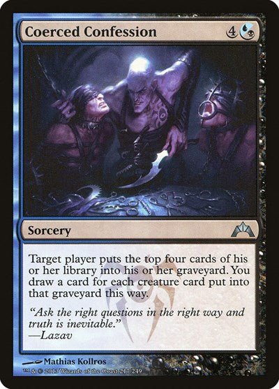 Coerced Confession (GTC) #217 Uncommon (Lightly Played) Gatecrash Magic: The Gathering: 2013