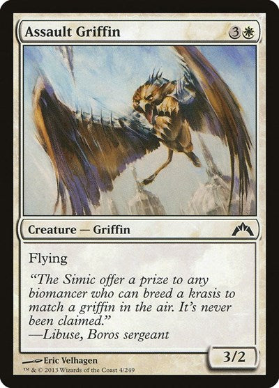 Assault Griffin (GTC) #4 Common (Lightly Played) Gatecrash Magic: 2013