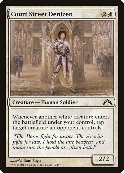 Court Street Denizen (GTC) #8 Common (Lightly Played) Gatecrash Magic: The Gathering: 2013