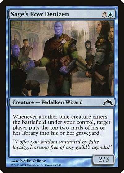 Sages Row Denizen (GTC) #46 Common (Moderately Played) Gatecrash Magic: The Gathering: 2013