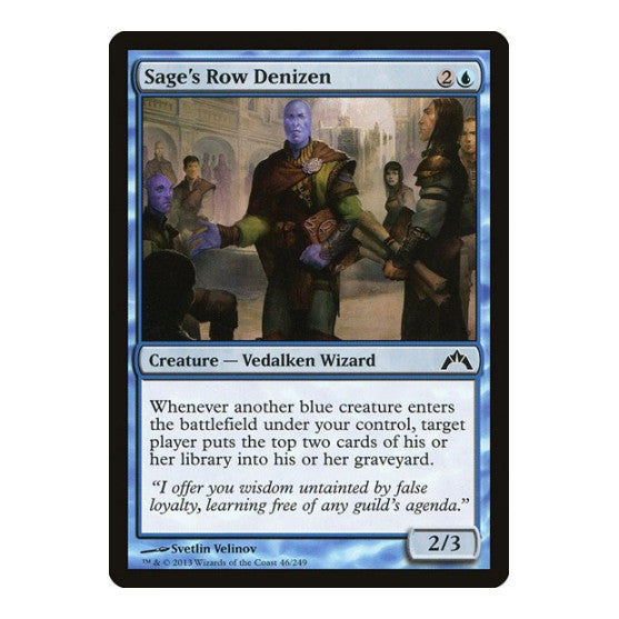 Sage's Row Denizen (GTC) #46 Common (Moderately Played) Gatecrash Magic: The Gathering: 2013
