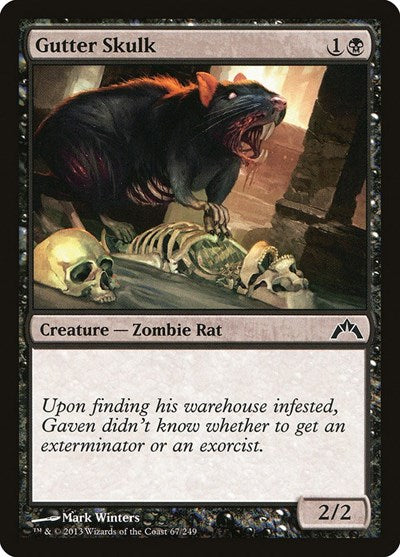 2013 Magic: Gatecrash (GTC) - Gutter Skulk (#67, Common) (Lightly Played)