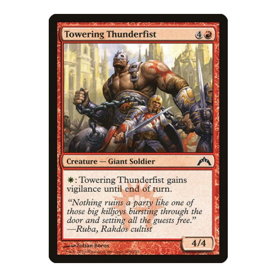 Towering Thunderfist (GTC) #109 Common (Lightly Played) Gatecrash Magic: The Gathering: 2013