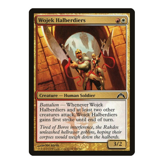 Wojek Halberdiers (GTC) #208 Common (Lightly Played) Gatecrash Magic: The Gathering: 2013