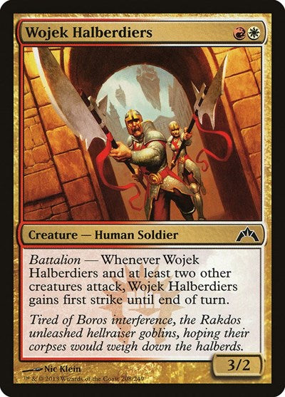 Wojek Halberdiers (GTC) #208 Common (Lightly Played) Gatecrash Magic: 2013