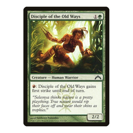 Disciple of the Old Ways (GTC) #118 Common (Lightly Played) Gatecrash Magic: The Gathering: 2013