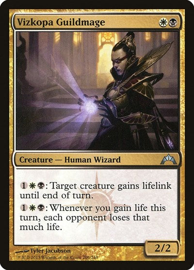 Vizkopa Guildmage (GTC) #206 Uncommon (Lightly Played) Gatecrash Magic: 2013