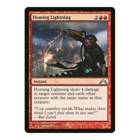 Homing Lightning (GTC) #96 Uncommon (Lightly Played) Gatecrash Magic: The Gathering: 2013