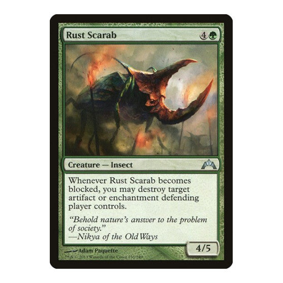 Rust Scarab (GTC) #130 Uncommon (Lightly Played) Gatecrash Magic: The Gathering: 2013