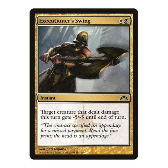 Executioners Swing (GTC) #161 Common (Lightly Played) Gatecrash Magic: The Gathering: 2013