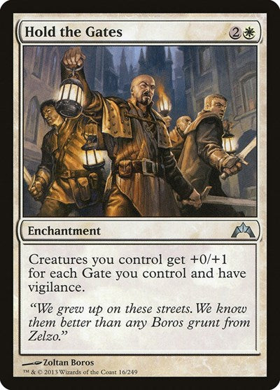 Hold the Gates (GTC) #16 Uncommon (Lightly Played) Gatecrash Magic: 2013