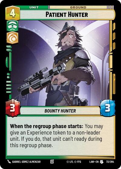 Patient Hunter (LAW) #73/264 Uncommon (Near Mint) A Lawless Time Star Wars: Unlimited: 2026