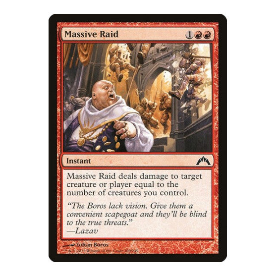 Massive Raid (GTC) #100 Common (Lightly Played) Gatecrash Magic: The Gathering: 2013