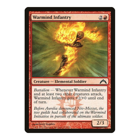 Warmind Infantry (GTC) #111 Common (Lightly Played) Gatecrash Magic: The Gathering: 2013
