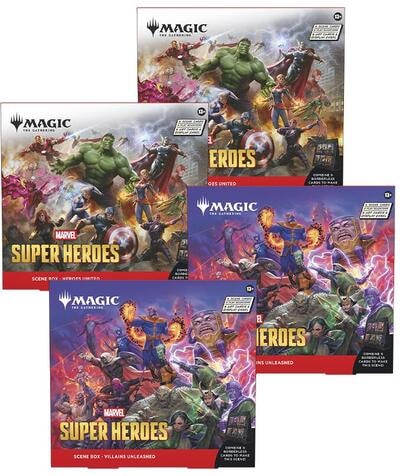 Marvel Super Heroes Scene Box Case (MSH) (Unopened) Marvel Super Heroes Magic: The Gathering: 2026