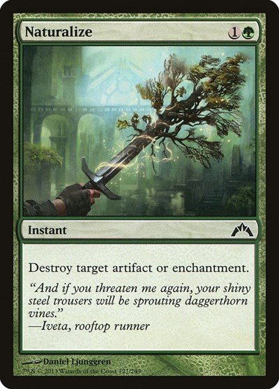 Naturalize (GTC) #127 Common (Damaged) Gatecrash Magic: The Gathering: 2013
