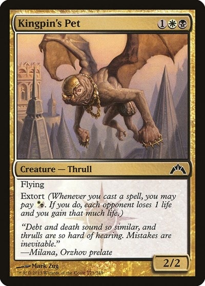 Kingpins Pet (GTC) #173 Common (Moderately Played) Gatecrash Magic: The Gathering: 2013