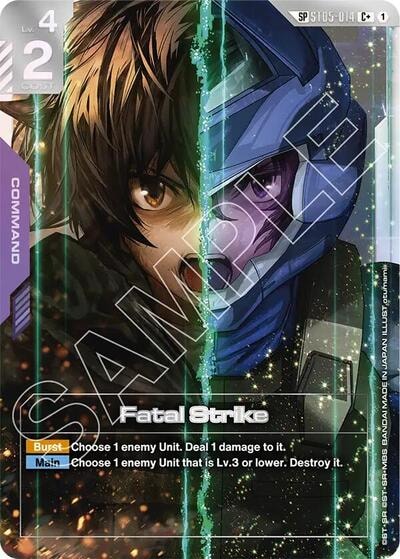 Fatal Strike (SP) (C+) (GD03) #ST05-014 C+ (Holofoil Near Mint) Steel Requiem Gundam Card Game: 2026
