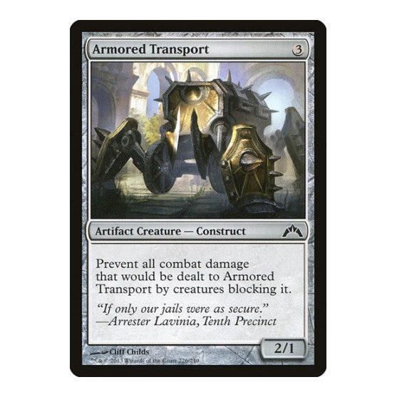 Armored Transport (GTC) #226 Common (Lightly Played) Gatecrash Magic: The Gathering: 2013
