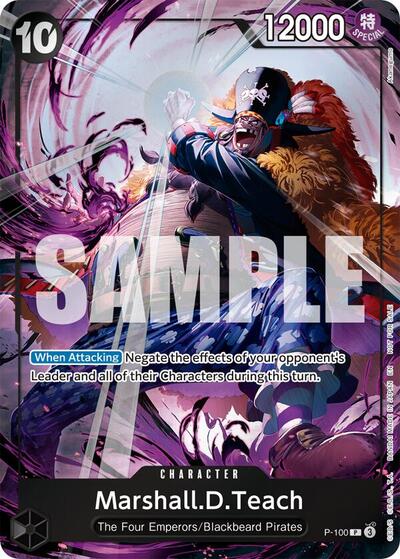Marshall.D.Teach (Event Pack Vol. 8) (OP-PR) #P-100 Promo (Foil Near Mint) One Piece Promotion Cards One Piece Card Game: 2022