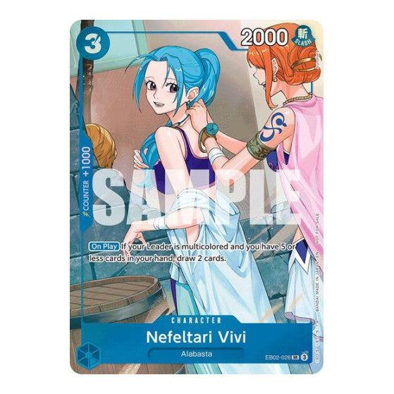 Nefeltari Vivi - EB02-026 (EB-03-04) #EB02-026 Super Rare (Foil Near Mint) Extra Booster: One Piece Heroines Edition One Piece Card Game: 2026