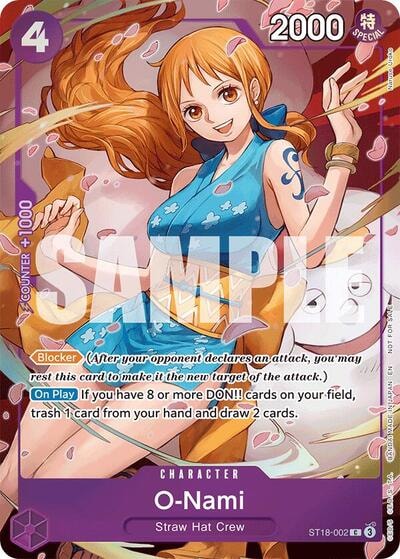 O-Nami - ST18-002 (Dash Pack) (EB-03) #ST18-002 Common (Foil Near Mint) Extra Booster: One Piece Heroines Edition One Piece Card Game: 2026