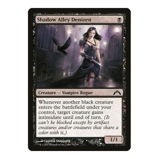 Shadow Alley Denizen (GTC) #76 Common (Lightly Played) Gatecrash Magic: The Gathering: 2013