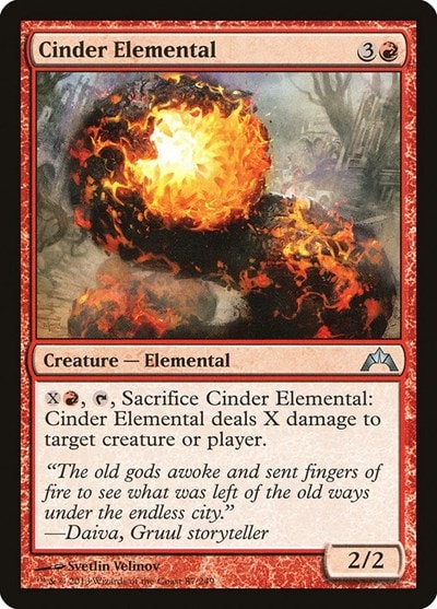 Cinder Elemental (GTC) #87 Uncommon (Lightly Played) Gatecrash Magic: The Gathering: 2013