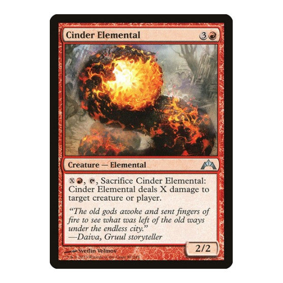 Cinder Elemental (GTC) #87 Uncommon (Lightly Played) Gatecrash Magic: The Gathering: 2013