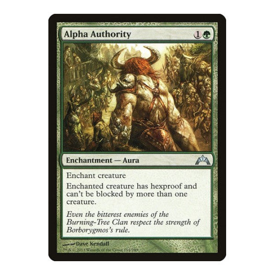 Alpha Authority (GTC) #114 Uncommon (Lightly Played) Gatecrash Magic: The Gathering: 2013