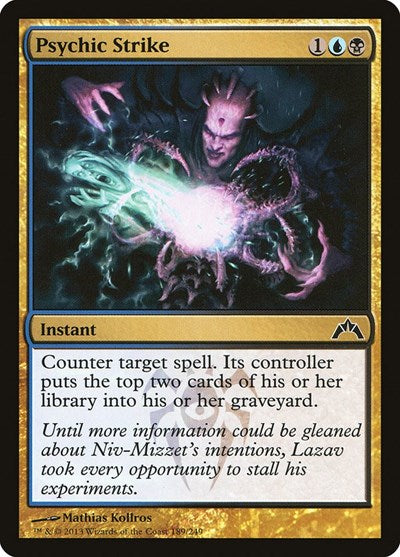 Psychic Strike (GTC) #189 Common (Lightly Played) Gatecrash Magic: 2013