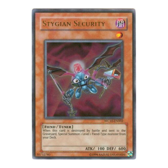Stygian Security (VDP) #WC10-EN002 Ultra Rare (Limited Damaged) Yu-Gi-Oh! Video Game Promotional Cards YuGiOh: 2026