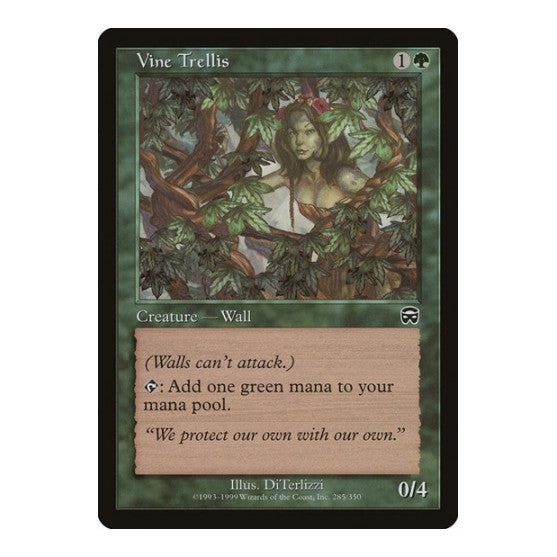 Vine Trellis (MMQ) #285 Common (Lightly Played) Mercadian Masques Magic: The Gathering: 1999