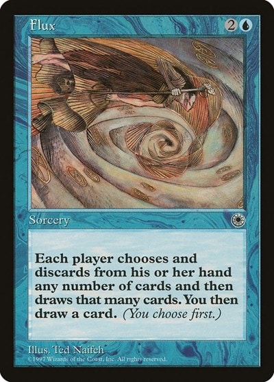Flux (POR) #55 Uncommon (Heavily Played) Portal Magic: The Gathering: 1997
