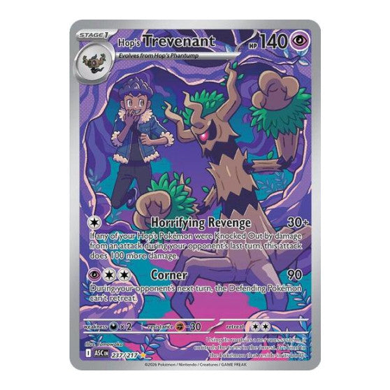 Hop's Trevenant - 237/217 (ASC) #237/217 Illustration Rare (Holofoil Near Mint) ME: Ascended Heroes Pokemon: 2026