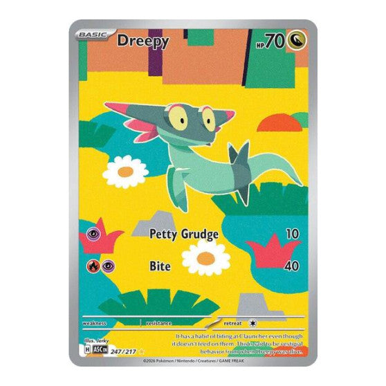 Dreepy - 247/217 (ASC) #247/217 Illustration Rare (Holofoil Near Mint) ME: Ascended Heroes Pokemon: 2026