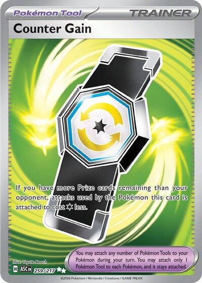 Counter Gain - 259/217 (ASC) #259/217 Ultra Rare (Holofoil Near Mint) ME: Ascended Heroes Pokemon: 2026