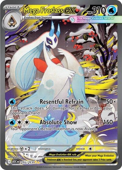 Mega Froslass ex - 275/217 (ASC) #275/217 Special Illustration Rare (Holofoil Lightly Played) ME: Ascended Heroes Pokemon: 2026
