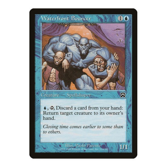 Waterfront Bouncer (MMQ) #114 Common (Lightly Played) Mercadian Masques Magic: The Gathering: 1999
